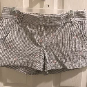 J Crew City Fit searsucker Shorts